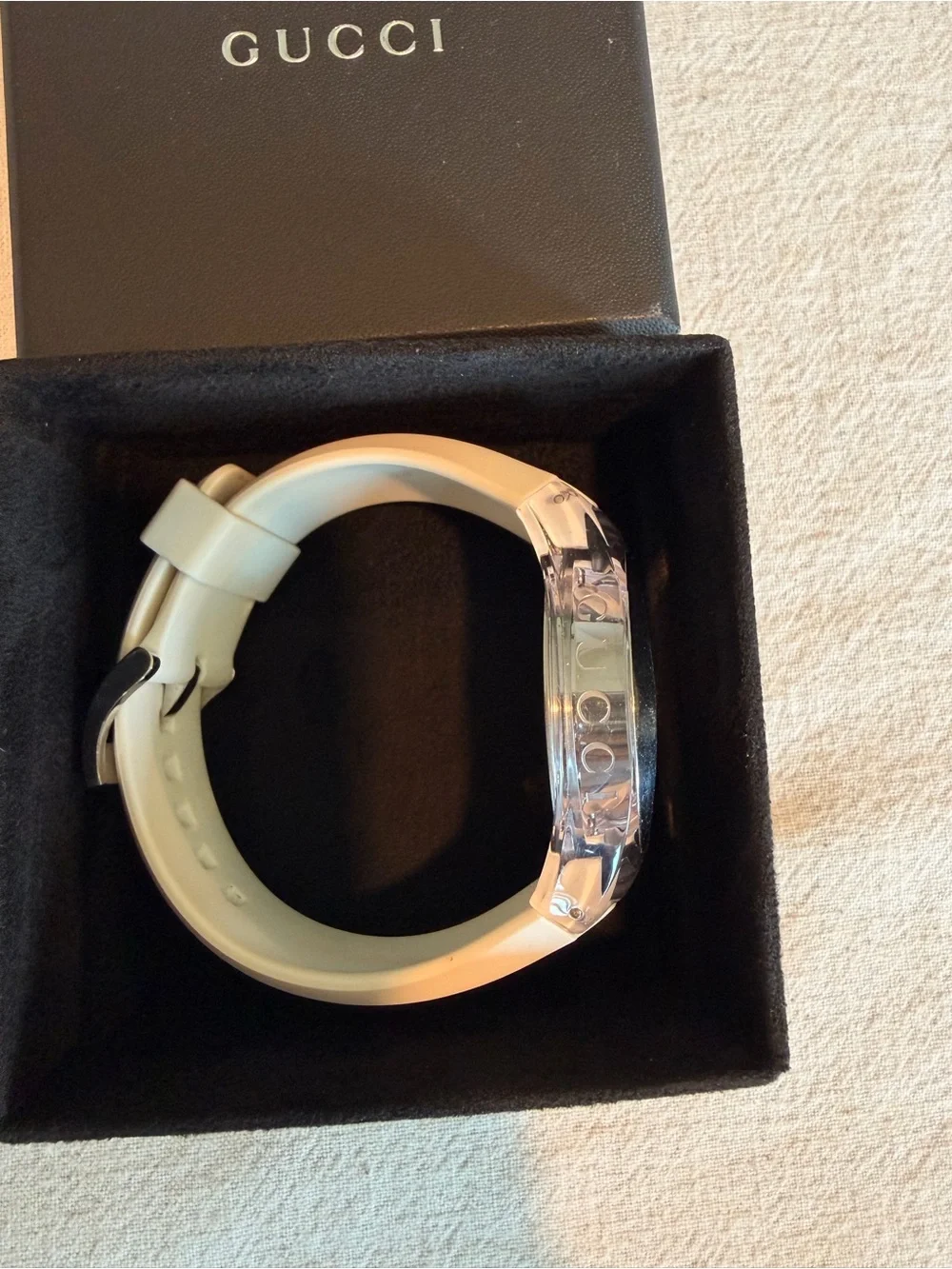 Gucci Men's Silver Stainless Steel & Resin 46mm Watch